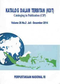 Image of Katalog dalam terbitan (KDT) = Cataloging in publication (CIP)
