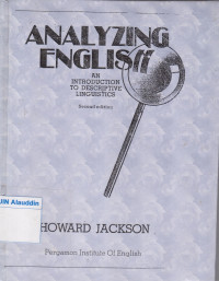 Analyzing English : an introduction to descriptive linguistics