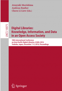 Digital Libraries:Data, Information, and Knowledge for Digital Lives