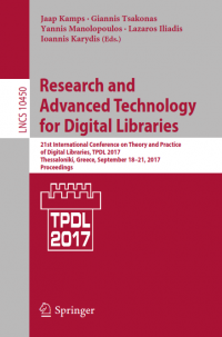 Research and Advanced Technology for Digital Libraries 21st International Conference on Theory and Practice
of Digital Libraries