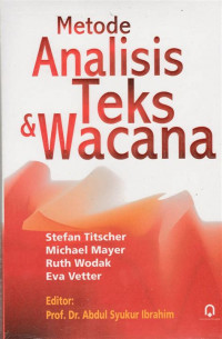 Metode analisis teks &wacana