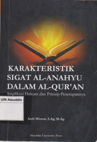 Karakteristik sigat al-nahyu dalam al-quran dan implikasinya terhadap hukum