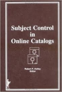 Subject control in online catalogs