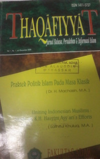 Tahqafiyyat : jurnal bahasa, peradaban & informasi islam