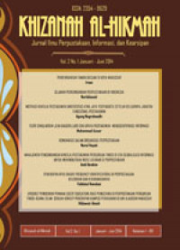 Khizanah al-hikmah : jurnal ilmu perpustakaan, informasi, & kearsipan